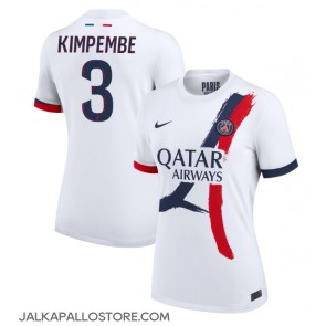 Paris Saint-Germain Presnel Kimpembe #3 Vieraspaita Naisten 2024-25 Lyhythihainen